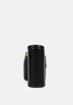 SHURI Open Toe High Block Heel Sandals In Black -Velvettes Shoes Shop OpenToeHighBlockHeelSandals RCSH4213 black 2