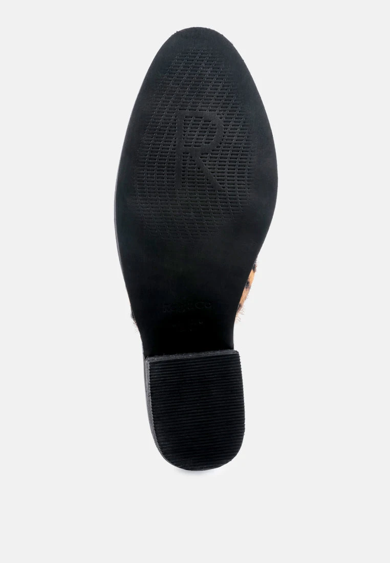 PALMA Leopard Print Stacked Heel Mules 8 PALMA Leopard Print Stacked Heel Mules - Image 6