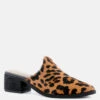 PALMA Leopard Print Stacked Heel Mules -Velvettes Shoes Shop PALMALeopardPrintStackedHeelMules RCSH1867 Leopard 3