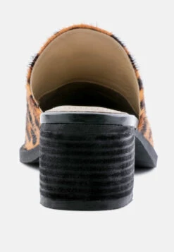 PALMA Leopard Print Stacked Heel Mules 12 PALMA Leopard Print Stacked Heel Mules -Velvettes Shoes Shop PALMALeopardPrintStackedHeelMules RCSH1867 Leopard 7