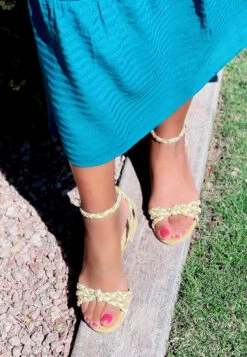 CANDANCE Mustard Block Heel Sandal -Velvettes Shoes Shop RCSH2024 Mustard