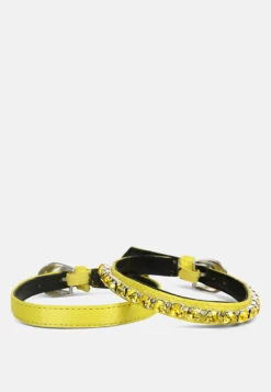 MARTINI Yellow Sky High Platform Sandals -Velvettes Shoes Shop RCSH3150YellowSatin 11