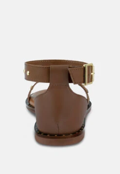 ROSEMARY Buckle Straps Tan Flat Sandals 13 ROSEMARY Buckle Straps Tan Flat Sandals -Velvettes Shoes Shop ROSEMARYBuckleStrapsTanFlatSandals RCSH4094 TAN 6