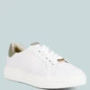 SCHICK Lace Up Leather Sneakers In Grey -Velvettes Shoes Shop SCHICKLaceUpLeatherSneakersinWhiteGreyRCSH4203White Grey 11