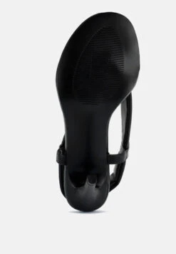 SINGLES Black Stiletto Heel Thong Sandals -Velvettes Shoes Shop SINGLESBlackHighHeeledThongSandals RCSH3037 black 3