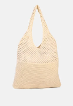 SOMERSET Knitted Woollen Tote Bag -Velvettes Shoes Shop SomersetKnittedWoollenToteBag BG5378 Apricot 1