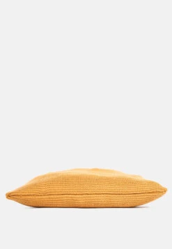 SOMERSET Knitted Woollen Tote Bag -Velvettes Shoes Shop SomersetKnittedWoollenToteBag BG5378 DarkBrown 4