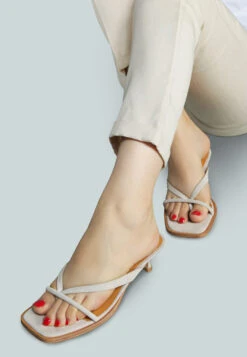 WINSLET Heeled Thong Sandal In Beige 11 WINSLET Heeled Thong Sandal In Beige -Velvettes Shoes Shop WINSLETHeeledThongSandalinBeige RCSH2380 Gold 6