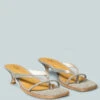 WINSLET Heeled Thong Sandal In Bronze -Velvettes Shoes Shop WINSLETHeeledThongSandalinBronze RCSH2380 Bronze 2