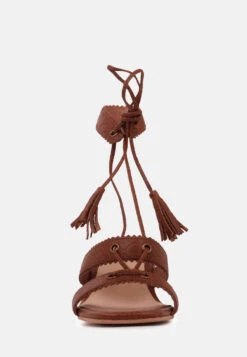 ZENA Brown Croc Texture Leather Sandal -Velvettes Shoes Shop ZENABrownCrocTextureLeatherSandal RCSH2102 Brown 6 d47f861d 5bcf 47c4 948e d1e4a2704bf7