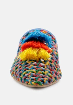 ZOOEY Colorful Woven Flat Mules -Velvettes Shoes Shop ZOOEYColorfulWovenFlatMules RCSH 09 Multi 8