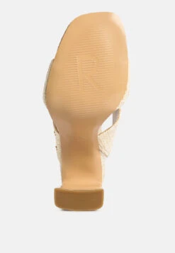 Alodia Slim Block Heel Sandals In Natural -Velvettes Shoes Shop alodiaSlimblockheelsandals RCSH4169 natural 4