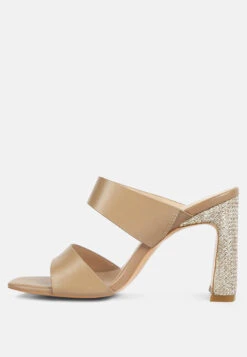 Alodia Slim Block Heel Sandals In Taupe -Velvettes Shoes Shop alodiaSlimblockheelsandals RCSH4169 taupe 7