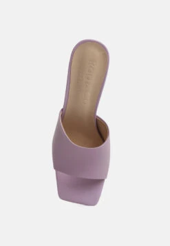 Audriana Lilac Textured Block Heel Sandals -Velvettes Shoes Shop audrianatexturedblockheelsandals RCSH4170 lilac 5