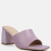 Audriana Lilac Textured Block Heel Sandals -Velvettes Shoes Shop audrianatexturedblockheelsandals RCSH4170 lilac 7