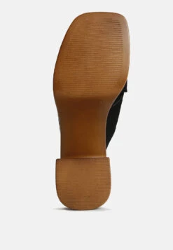 MATRIX Criss Cross Strap Block Heel Sandals In Black -Velvettes Shoes Shop crisscrossstrapblockheelsandals RCSH4208 black 6