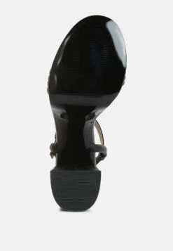 Cruella Black Block Heel Platform Sandals -Velvettes Shoes Shop cruellablockheelplatformsandals RCSH4215Black 6