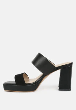 Eddlia Slip On Platform Sandals In Black -Velvettes Shoes Shop eddliasliponplatformsandals RCSH4244 black 5