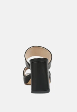 Eddlia Slip On Platform Sandals In Black -Velvettes Shoes Shop eddliasliponplatformsandals RCSH4244 black 7