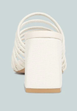Fairleigh Off White Strappy Slip On Sandals -Velvettes Shoes Shop fairleighstrappysliponsandals RCSH4191 OffWhite 5