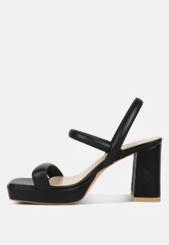 JOSLYN Slingback Block Heel Sandals In Black -Velvettes Shoes Shop joslynSlingbackBlockHeelSandals RCSH4245 black 8