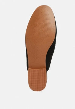 KRIZIA Chunky Chain Suede Slip On Mules In Black 16 KRIZIA Chunky Chain Suede Slip On Mules In Black -Velvettes Shoes Shop kriziachunkychainsuedesliponloafersRCSH4107Black 1 8