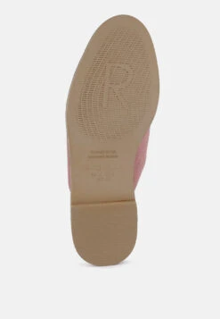 LIA Dusty Pink Handcrafted Suede Mules -Velvettes Shoes Shop liahandcraftedcanvasmules RCSH1872 DustyPink 3