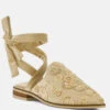 Mande Embroidered Velvet Mules In Beige -Velvettes Shoes Shop mandeembroideredmules RCSH2863 beige 2
