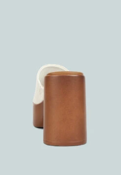 SCANDAL Slip On Block Heel Sandals In Off White -Velvettes Shoes Shop scandalsliponblockheelssandalsRCSH4209OFFWHITE 6