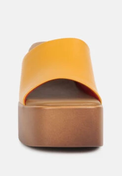 SCANDAL Slip On Block Heel Sandals In Tan -Velvettes Shoes Shop scandalsliponblockheelssandalsRCSH4209tan 3