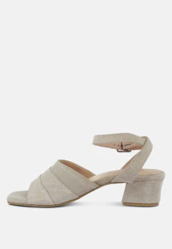 SIGRID Fine Suede Block Heeled Sandal In Nude -Velvettes Shoes Shop sigridfinesuedeblockheeledsandal RCSH2718 nude 5