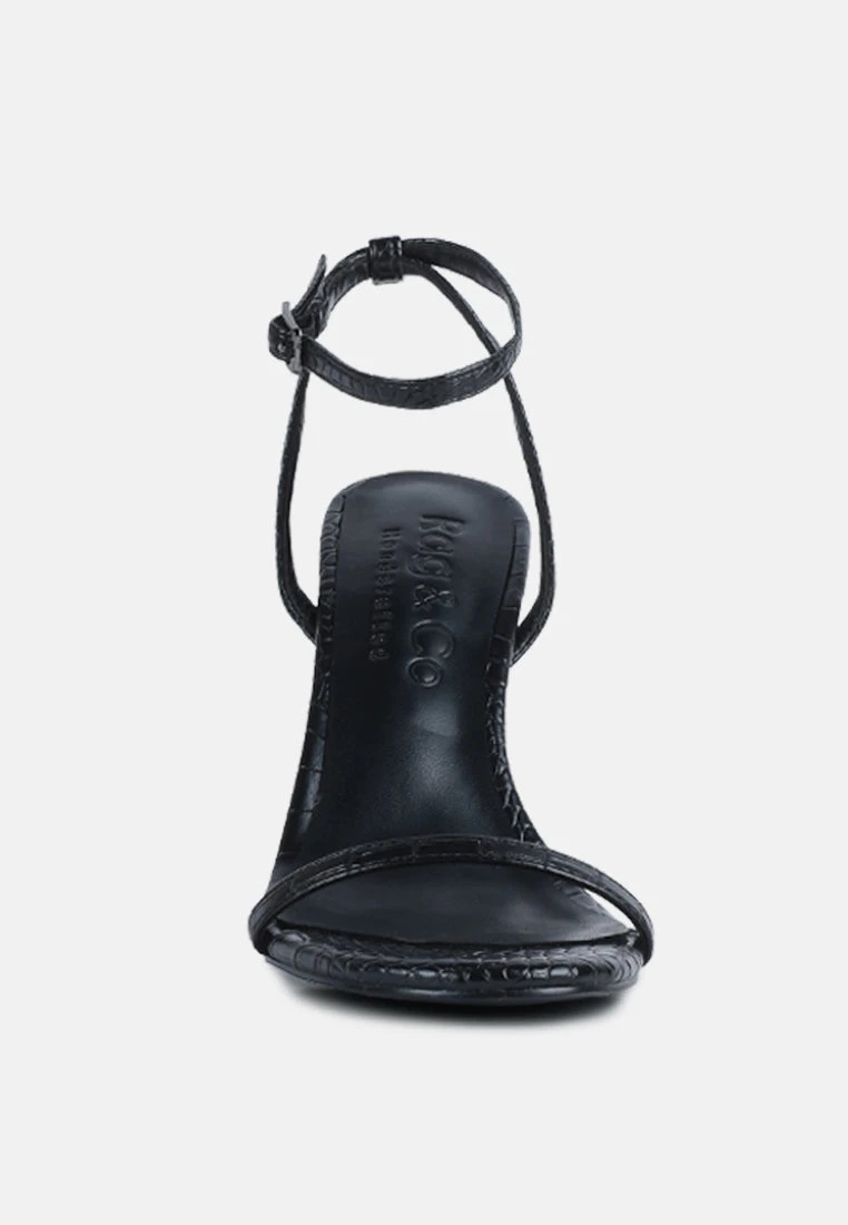 Velvettes Shoes Shop -Velvettes Shoes Shop BLONDESBlackCrocHighHeeledSandal RCSH3038 Black 5 e8665a6c 1aea 4083 8748 a9d7a4122b1d